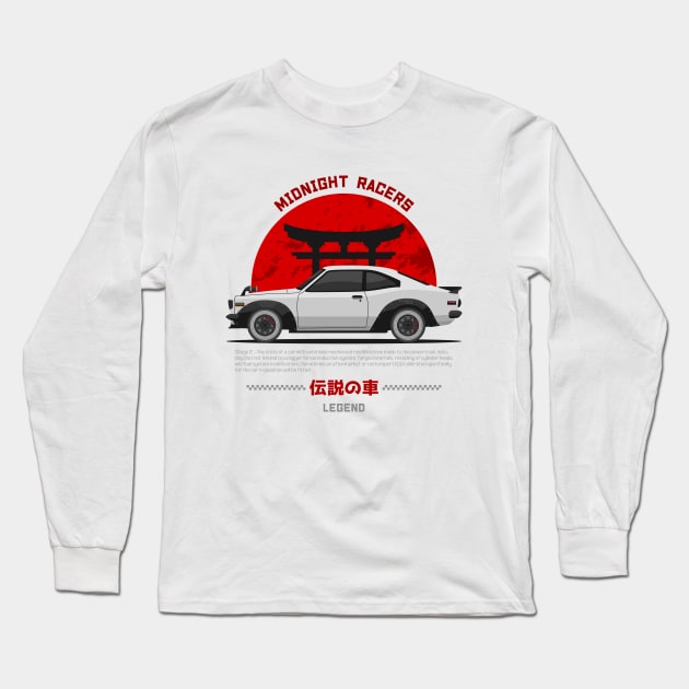 Tuner White RX3 JDM Long Sleeve T-Shirt by GoldenTuners